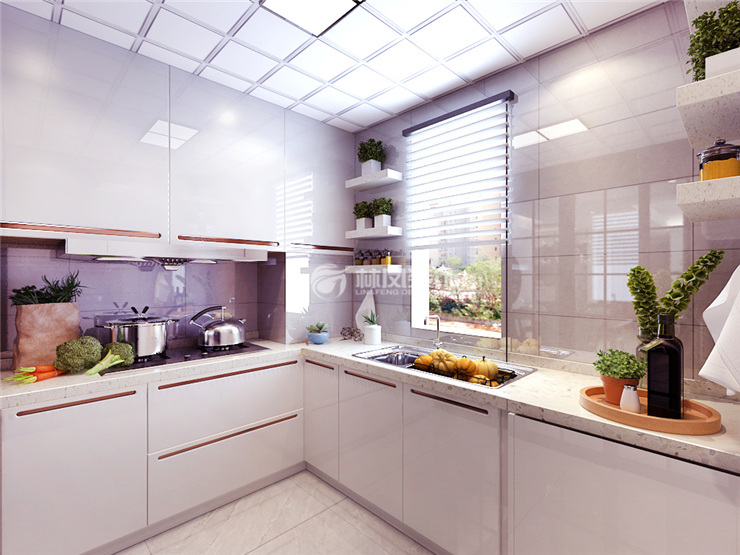 北欧风格厨房橱柜设计装修效果图