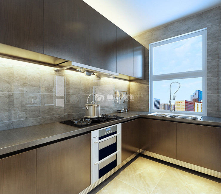 现代风格厨房橱柜设计装修效果图