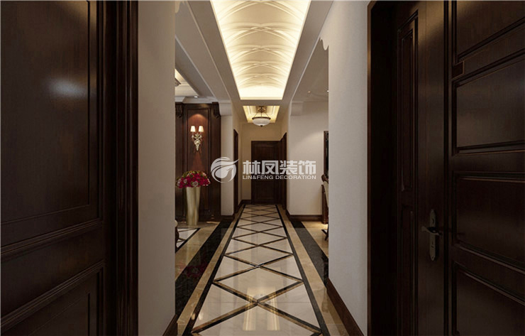 碧桂园天墅-200平-美式风格-过廊.jpg