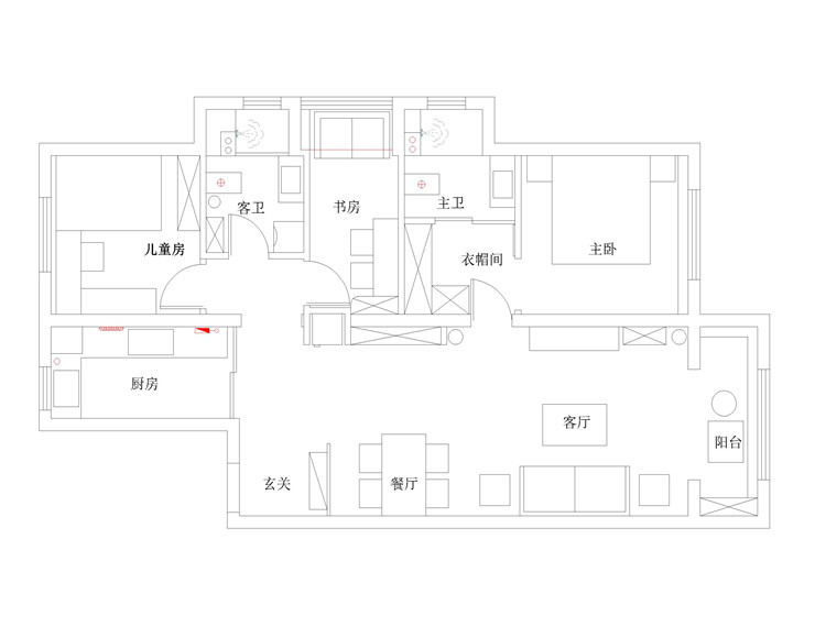 王禹厶-格林玫瑰湾-114平-简美风格-平面图.jpg