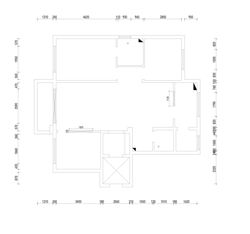 小石城九颂大院-108平 后现代轻奢风格平面布局.jpg