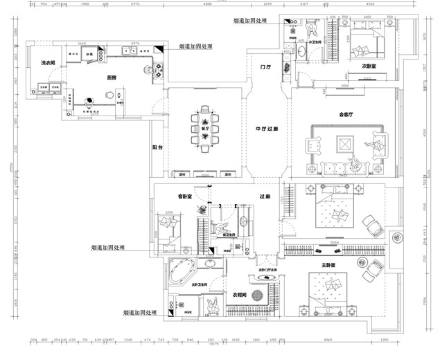 设计九部-石浩然-御景新世界-242㎡-现代风格-平面布置图.jpg