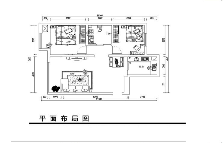 鑫丰雍景豪庭-88平-现代风格-平面图.jpg