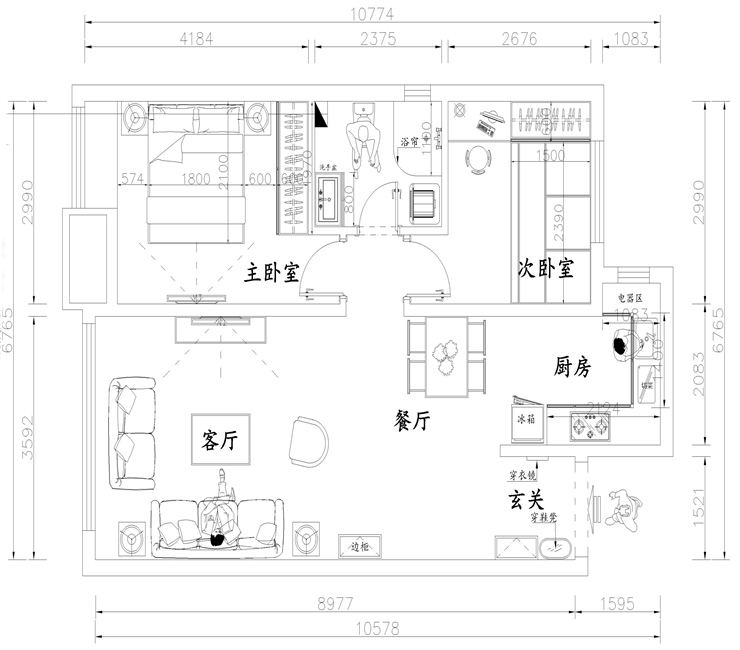 龙湖花千树-86平-现代风格-平面布图.jpg