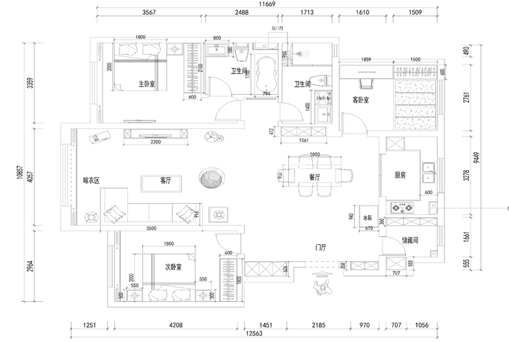 保利茉莉公馆-130平-现代风格-平面图.jpg