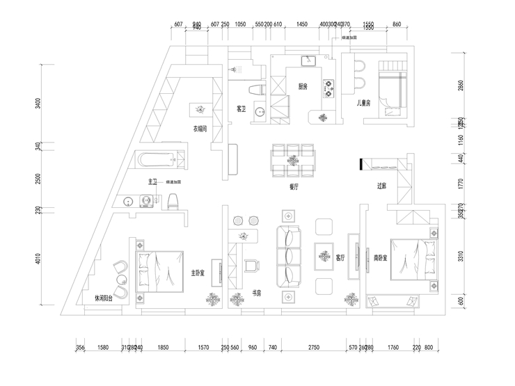 金地檀府-140平-后现代风格-平面图.jpg