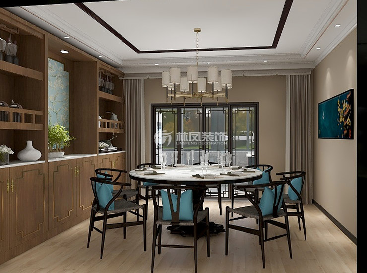 融通家园-150平米-新中式风格-餐厅.jpg