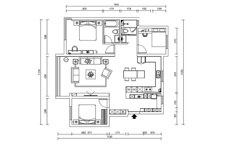 保利和光尘樾-120平-现代风格-户型图.jpg