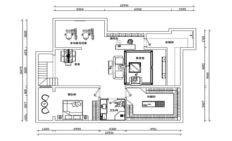 信达万科城-270平-现代轻奢-户型图（地下）.jpg